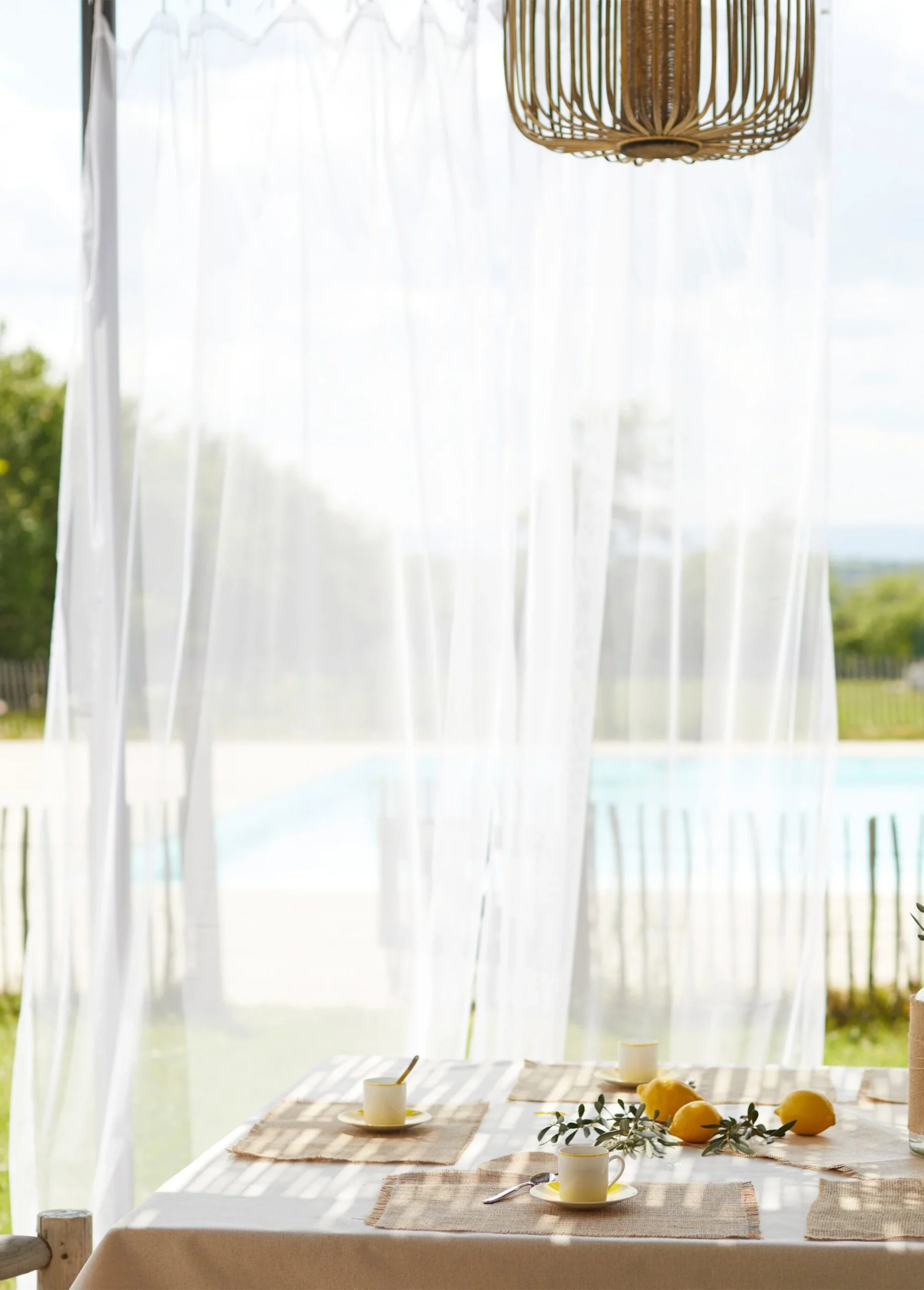 Rideau moustiquaire avec nouettes – Image 3